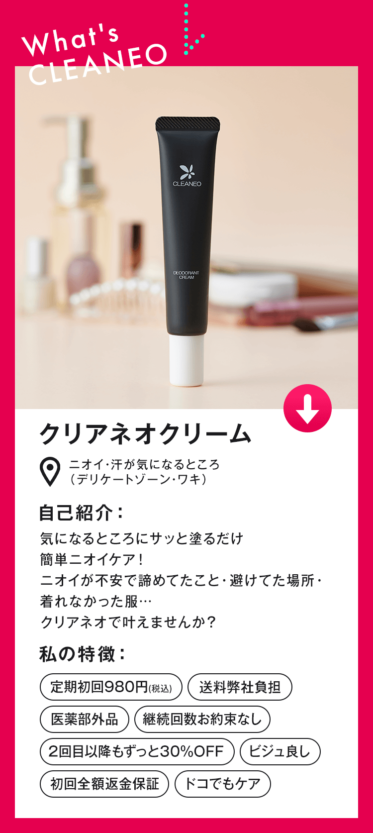 CLEANEO クリアネオクリーム 30ml 4本セット 新品未使用品-